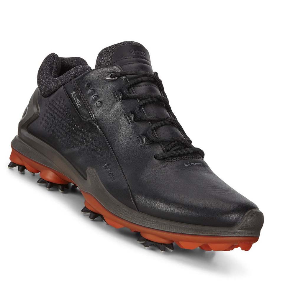 Men's Ecco Biom G3 Cleated Golf Shoes Black | USA 541KOR